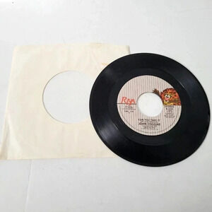 John Cougar Jack & Diane Record Can You Take It RIVA 1982 Vinyl 7” 45rpm Sleeve